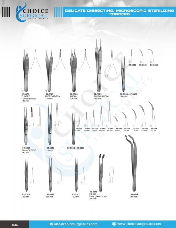 Forceps, Clamps